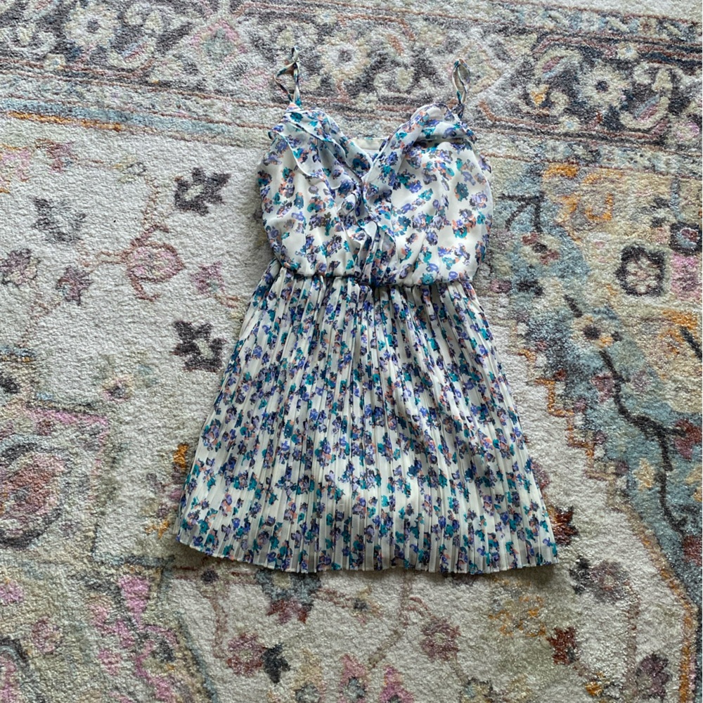 BCBGeneration Floral Women’s Dress - Blue and White